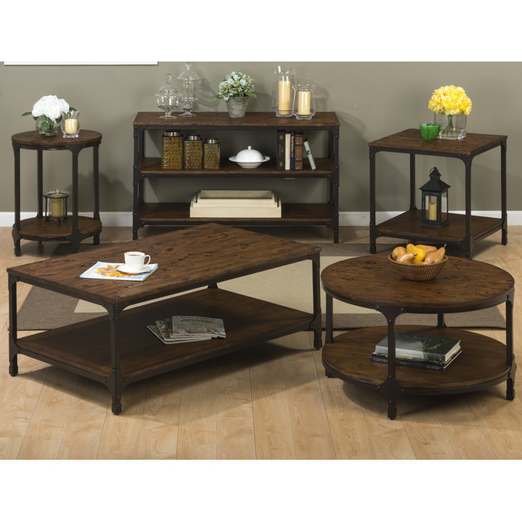Laurel Foundry Modern Farmhouse Carolyn 5 Piece Coffee Table Set